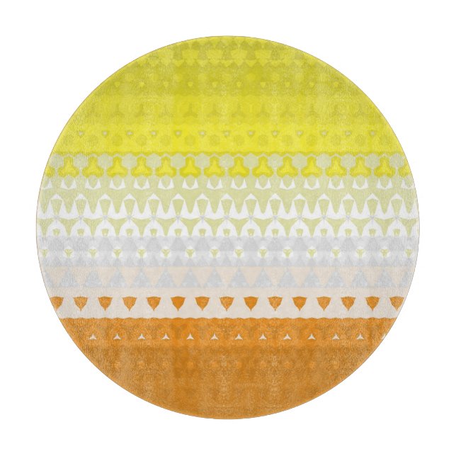 Boho-Geometrischer funky abstrakter Maverique-Stol Schneidebrett (Vorderseite)