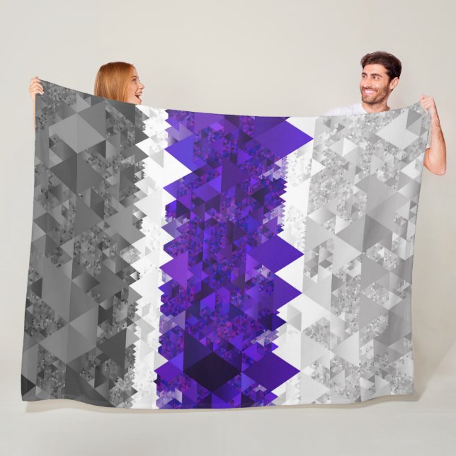 Boho-Geometrischer-Mod-Retro-Greygender-Stolz-Flag Fleecedecke (Beispiel)