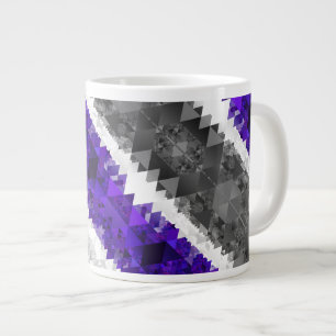 Boho-Geometrischer-Mod-Retro-Greygender-Stolz-Flag Jumbo-Tasse