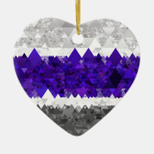Boho-Geometrisches-Mod-Retro-Greygender-Stolz-Flag Keramik Ornament