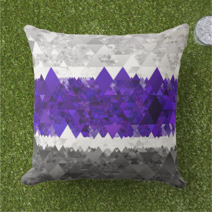 Boho-Geometrisches Retro-Greygender-Stolz-Flagge Kissen