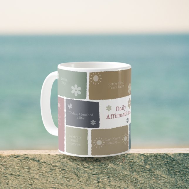 Boho-Geschenk mit positiven Affirmationen und insp Kaffeetasse (Von Creator hochgeladen)