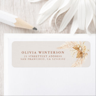 Boho getrocknete Blume und Pampas-Gras-Hochzeit
