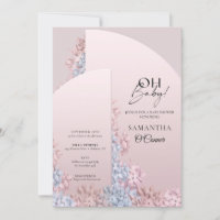 Boho gewölbte Rahmen Pulver rosa Hyazinthen oh Bab