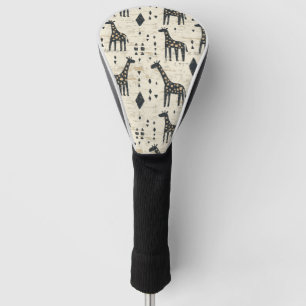 Boho-Giraffe-Stammesmuster Golf Headcover