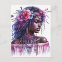 Boho Girl AI Kunst Boheme Mode