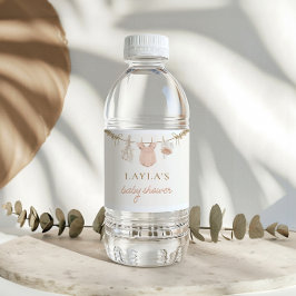 Boho Girl Clothesline Baby Dusche Wasserzeichen