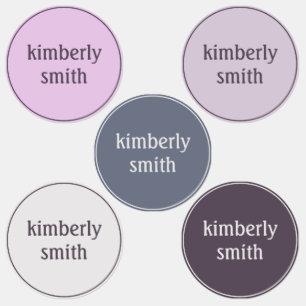 Boho Girl School Name Etiketten