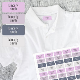 Boho Girl School Name Labels Etiketten