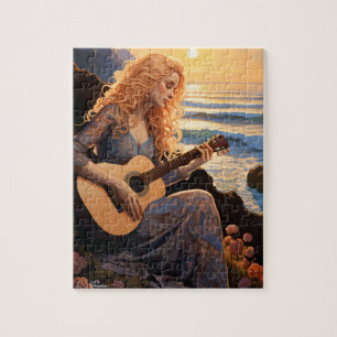 BoHo Girl spielt Gitarre