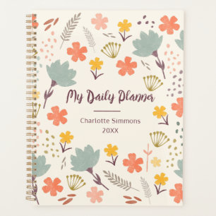 Boho Girly Personalisiert Daily Planer