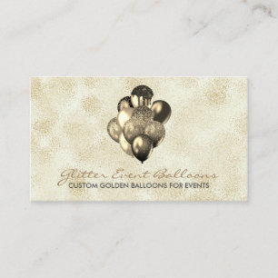 Boho-Gold-Ballon-Dekoration Party Visitenkarte