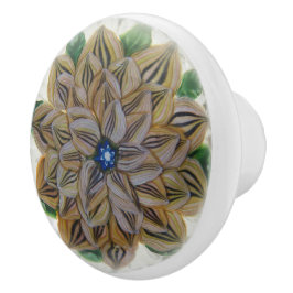 Boho Gold Lion Blume Viktorianisch Keramikknauf