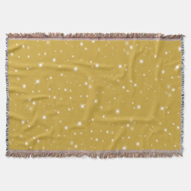 Boho Gold Starlight Decke (Vorderseite)