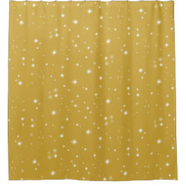 Boho Gold Starlight Duschvorhang
