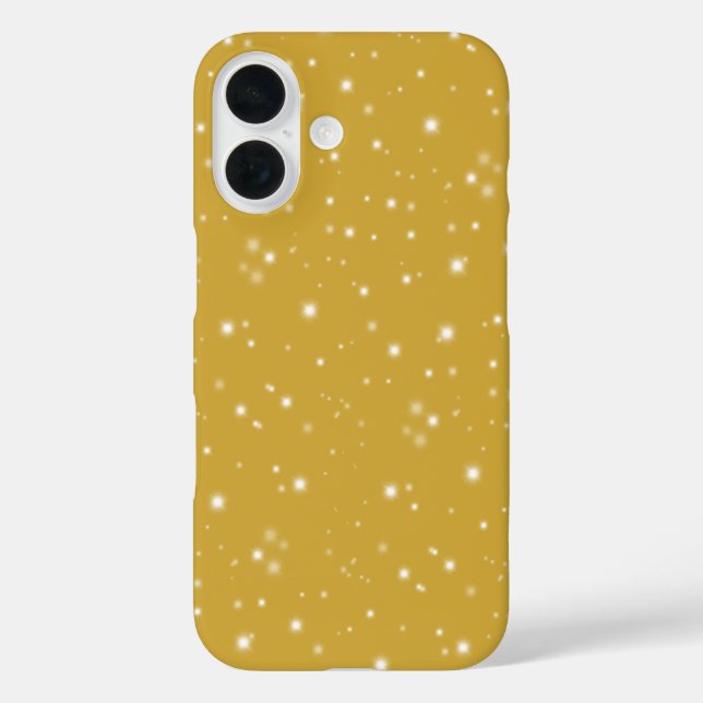 Boho Gold Starlight iPhone 16 Hülle (Rückseite)