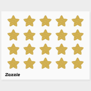Boho Gold Starlight Stern-Aufkleber