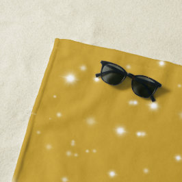 Boho Gold Starlight Strandtuch