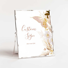 Boho Goldschmetterling Custom Poster