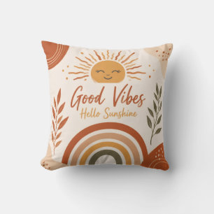Boho Good Vibes Hallo Sonnenschein Wurfkissen Kissen