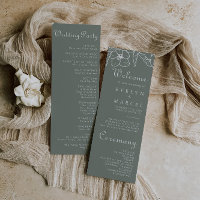 Boho Green Destination Blumenhochzeit