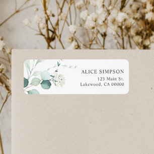 Boho Green Eucalyptus Mariage Étiquette
