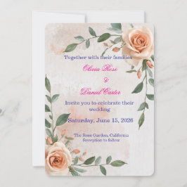 Boho Green Faire-part de mariage