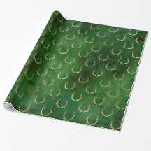 Boho Green Gold Antlers Weihnachten