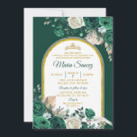 Boho Green Gold Floral Mexican Quinceañera Einladung<br><div class="desc">Einladung von Boho Green Gold Floral Mexican Quinceañera</div>