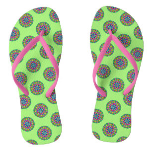 Boho Green Mandala Musterpaare von Flip Flops