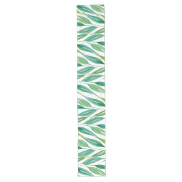 Boho Greenery Ocean Green Blue Aqua Art Großer Tischläufer