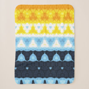 Boho Groovy Geometric Abstrakt AroAce Pride Flag Sherpadecke
