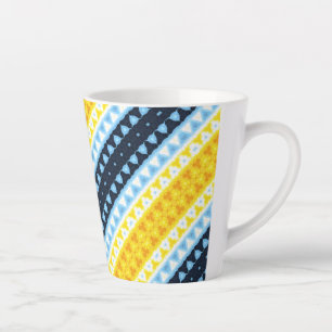 Boho Groovy Geometrische Abstrakte AroAce Pride-Fl Milchtasse