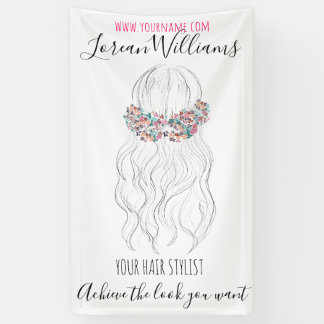 Boho Hair Wedding Friseur Floral Romantisch Banner