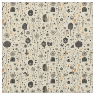 Boho Halloween Seamless Pattern Stoff