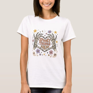 Boho-Halloween-Skeletthand T-Shirt