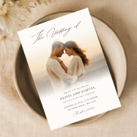 Boho Handwriting Script Romantic Foto Wedding