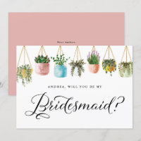Boho Hanging-Pflanze werden Sie meine Bridesmaid s