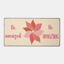 Boho Happy Blume Desk Mat Schreibtischunterlage