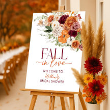 Boho Harvest Fall Brautparty Begrüßungszeichen