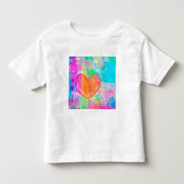 Boho Heart Kleinkind T-shirt (Vorderseite)