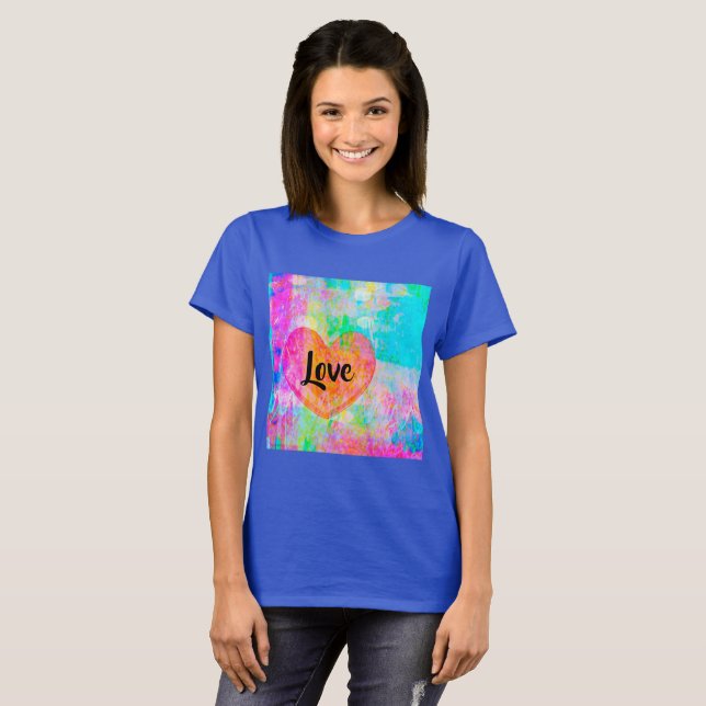 Boho Heart Liebe T-Shirt (Vorne ganz)