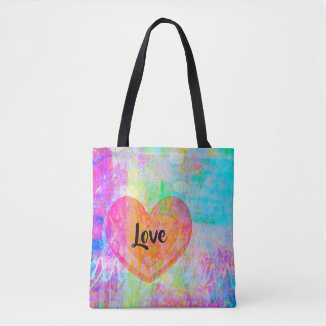 Boho Heart Liebe Tasche (Vorderseite)