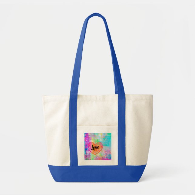 Boho Heart Liebe Tragetasche (Vorne)