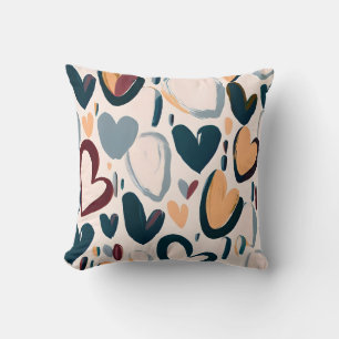 Boho Heart Pattern Kissen