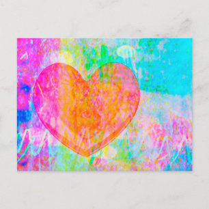 Boho Heart Postkarte