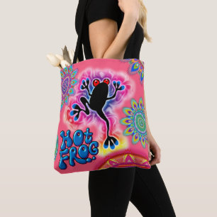 Boho heiße Frosch-Brandungs-psychedelisches Tasche