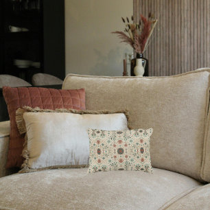 Boho Herb Pattern Lumbar Dekokissen