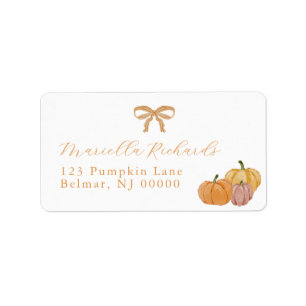 Boho-Herbst-Babyshower-Rücksende-Adressetikett Adressaufkleber