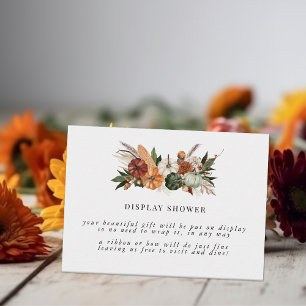 Boho Herbst Brautparty-Anzeige Shower Begleitkarte
